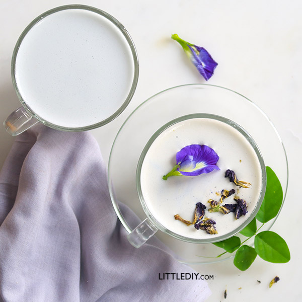 CAFFEINE-FREE BUTTERFLY PEA LATTE