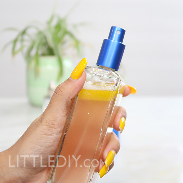 Rose Water Hair Mist for shiny, frizz free hair