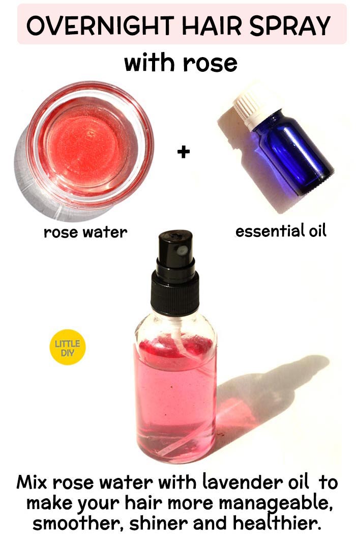 OVERNIGHT ROSE HAIR SPRAY -