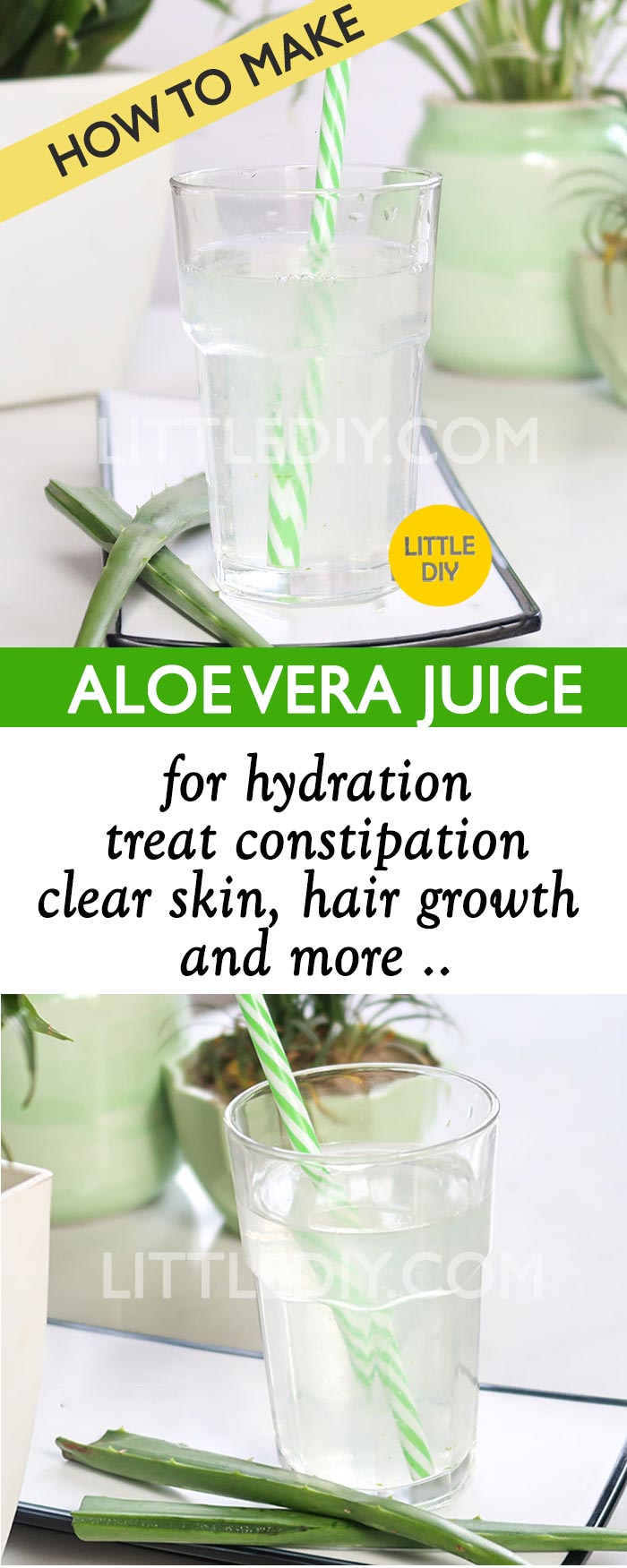HOW TO MAKE ALOE VERA JUICE OR WATER