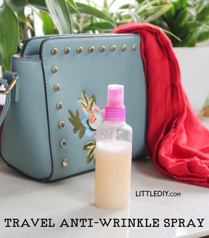 TRAVEL SPRAY FOR REMOVING WRINKLES FROM CLOTHES