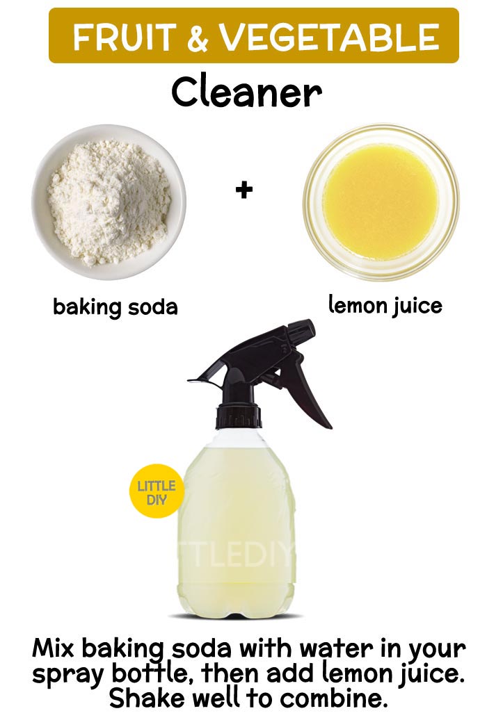 Fruit and Vegetable Cleaner with Lemon Juice