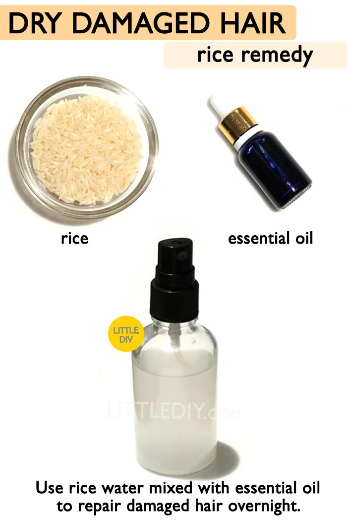 Overnight Rice water hair spray -