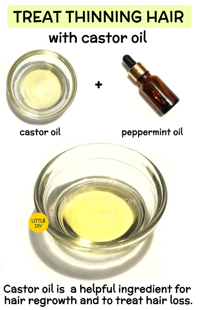 Overnight Castor oil Hair Mask for thinning hair :