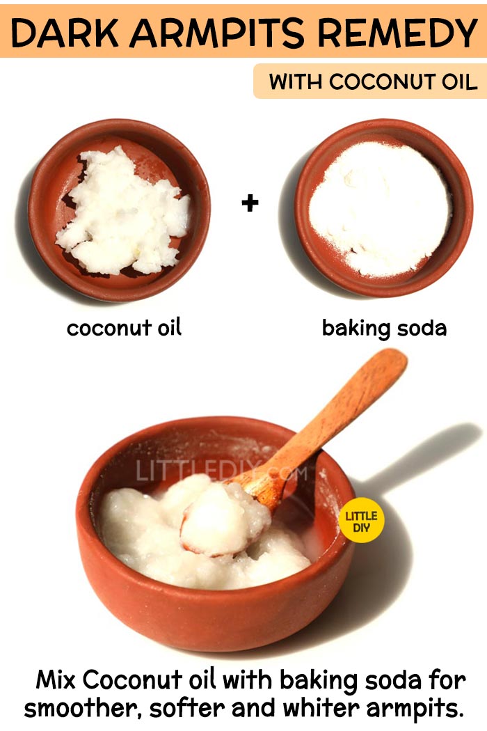 Coconut Oil dark underarm Remedy -