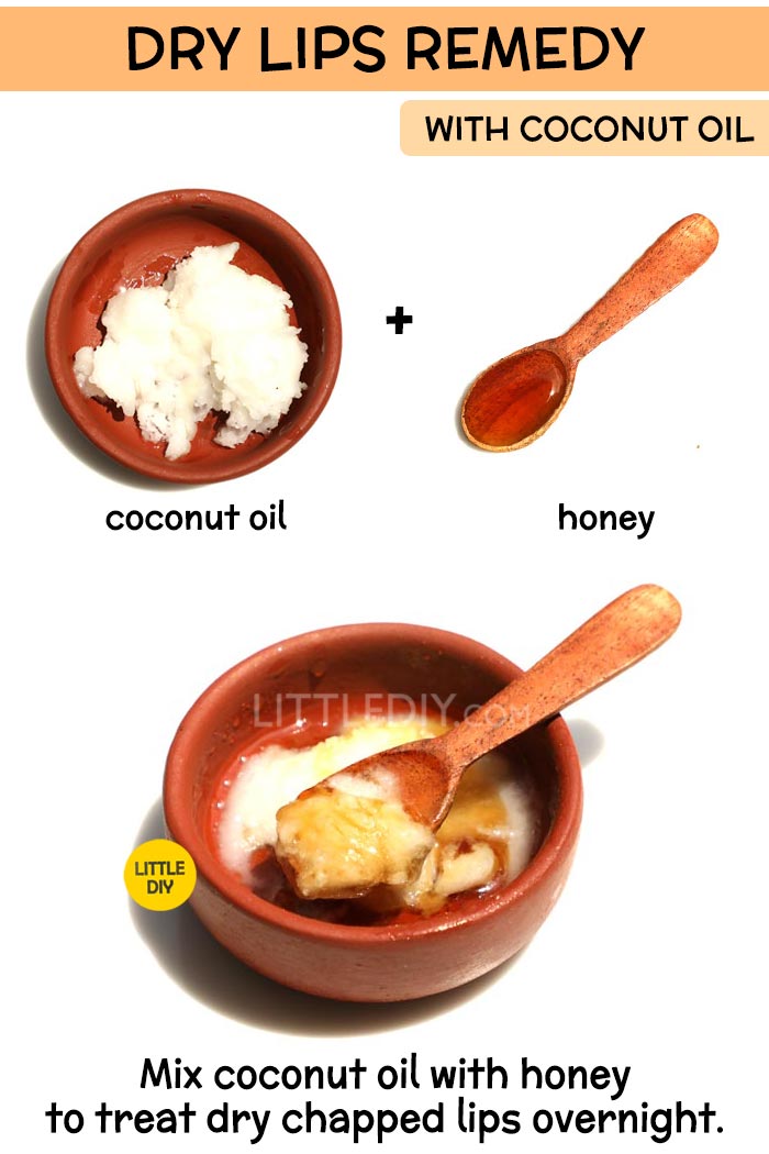 Coconut Oil dry lips Remedy -