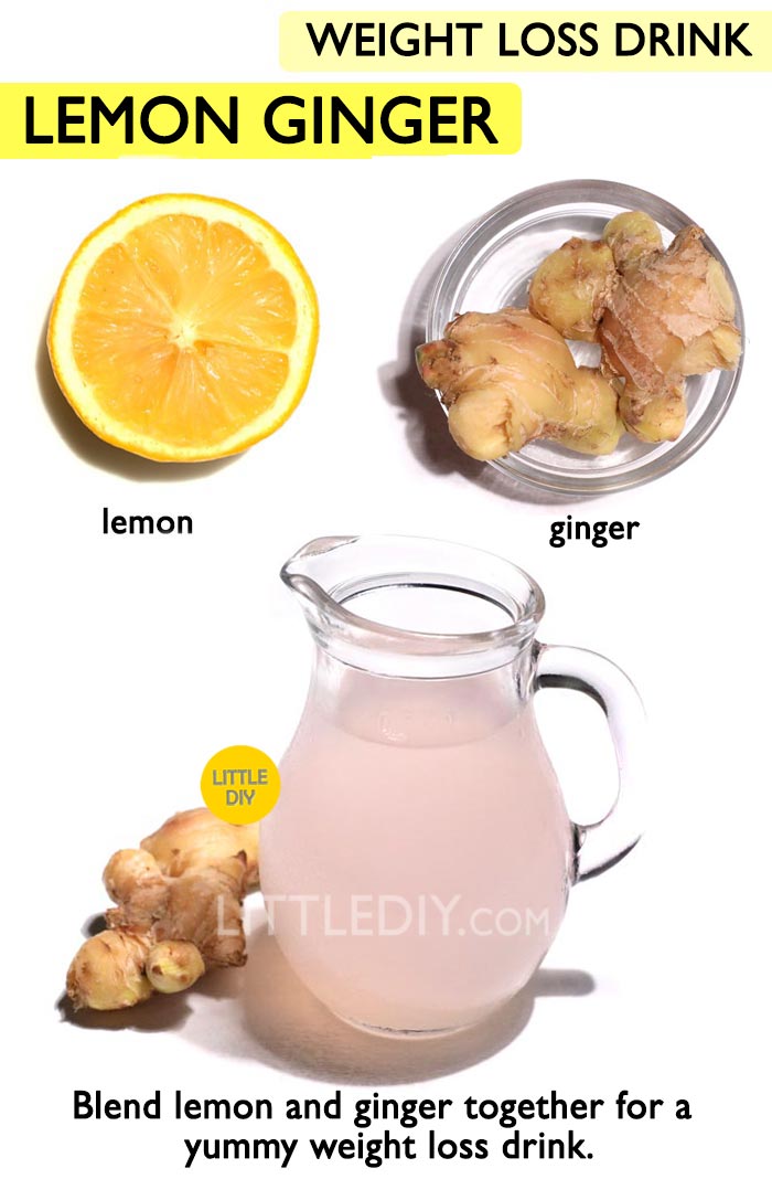 Lemon Ginger Weight loss Lemonade Recipe -
