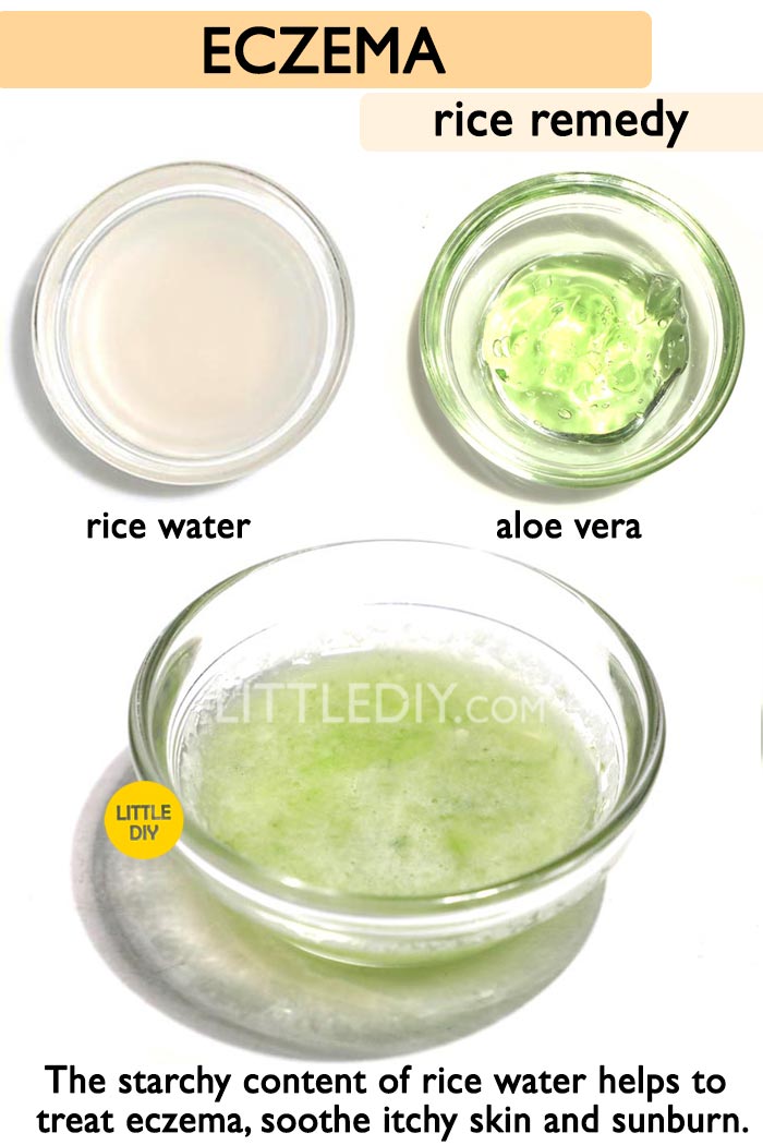Rice water remedy for Eczema -