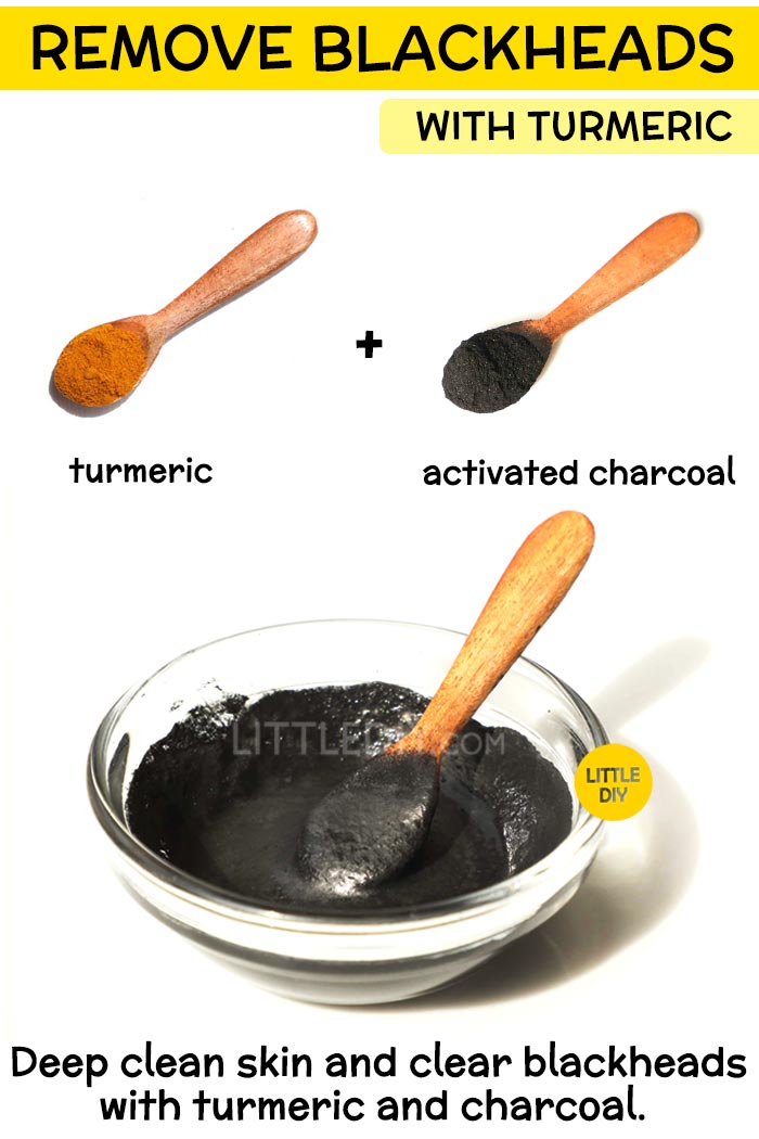 Remove blackheads with turmeric -