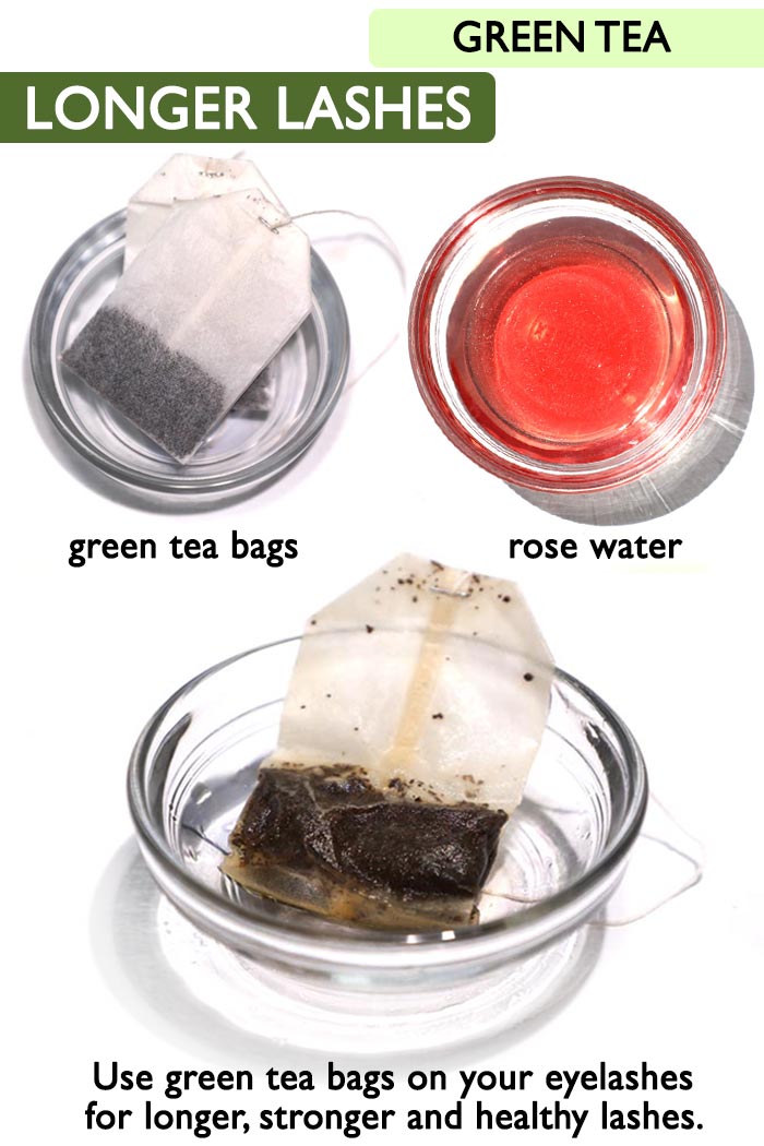 Green tea longer lashes -