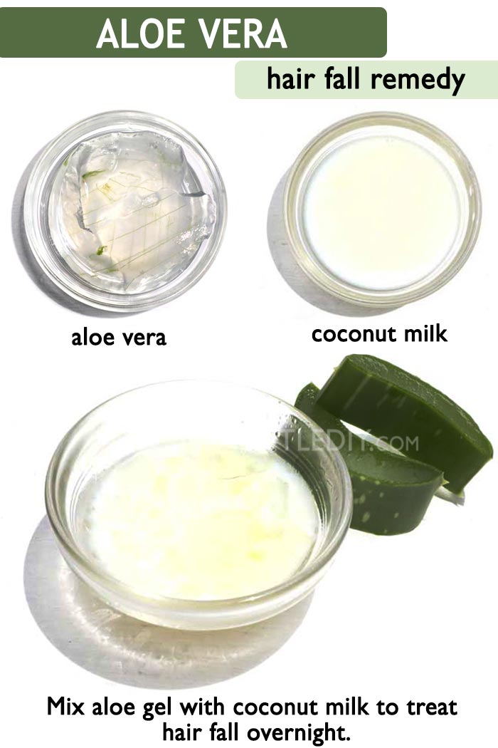 ALOE COCONUT MILK FOR HAIR FALL -