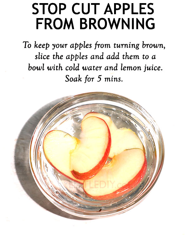 STOP CUT APPLES FROM BROWNING