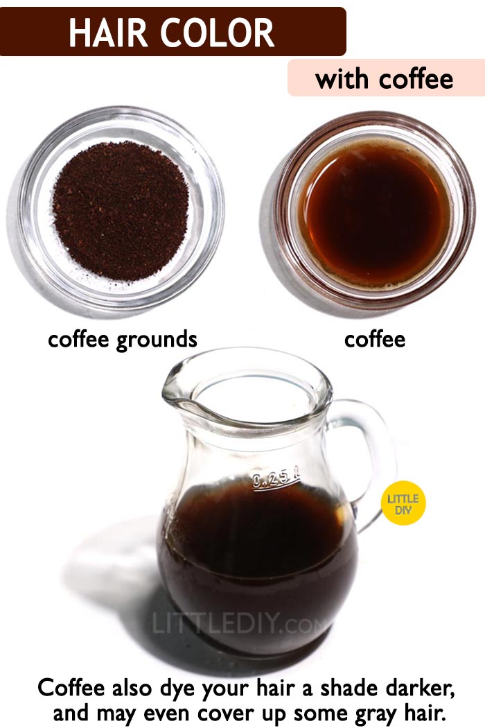 Coffee hair dye -