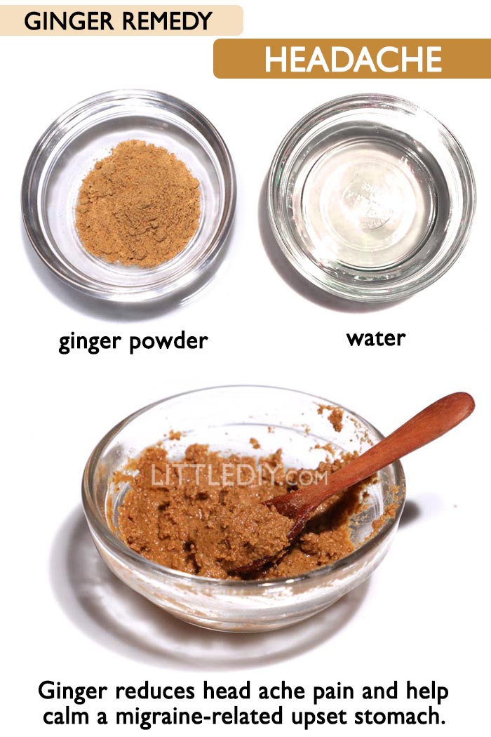 Ginger for headache -