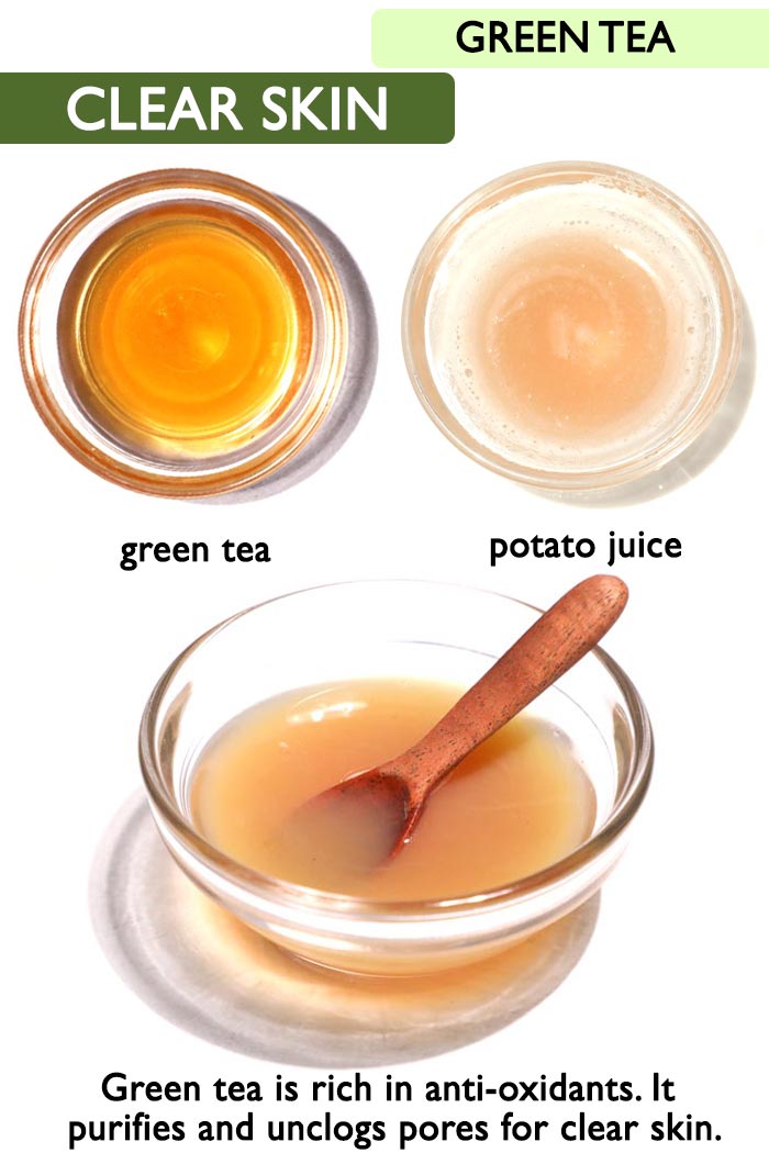 Green tea clear skin -