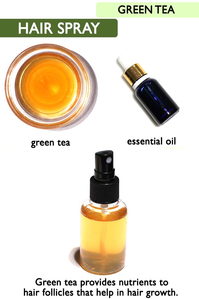 Green tea hair growth spray -
