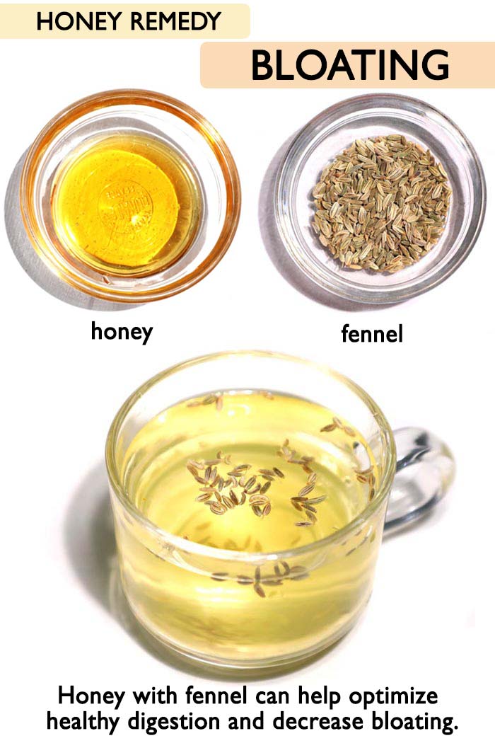 Honey for bloating -