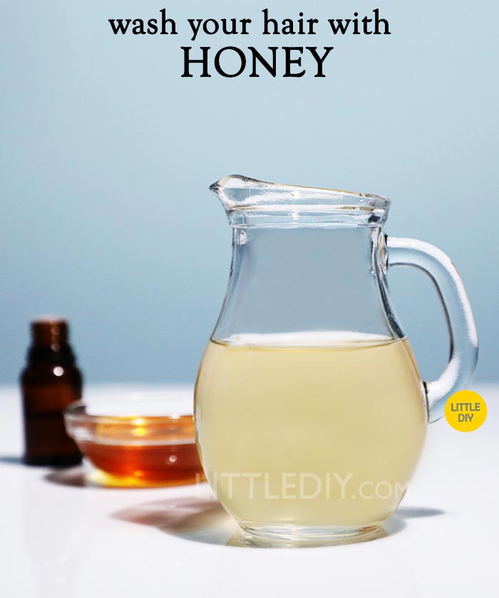 Wash your hair with honey