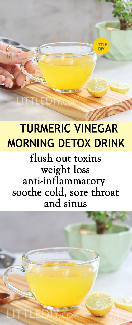 TURMERIC VINEGAR MORNING DETOX DRINK RECIPE
