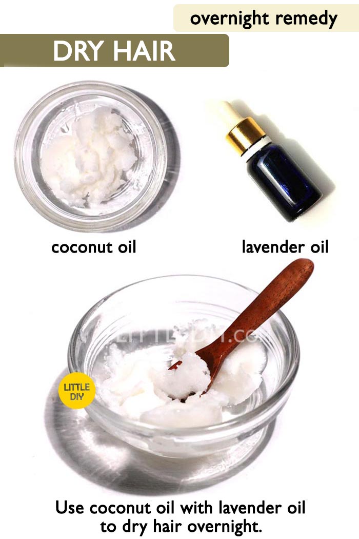Smooth dry hair overnight -