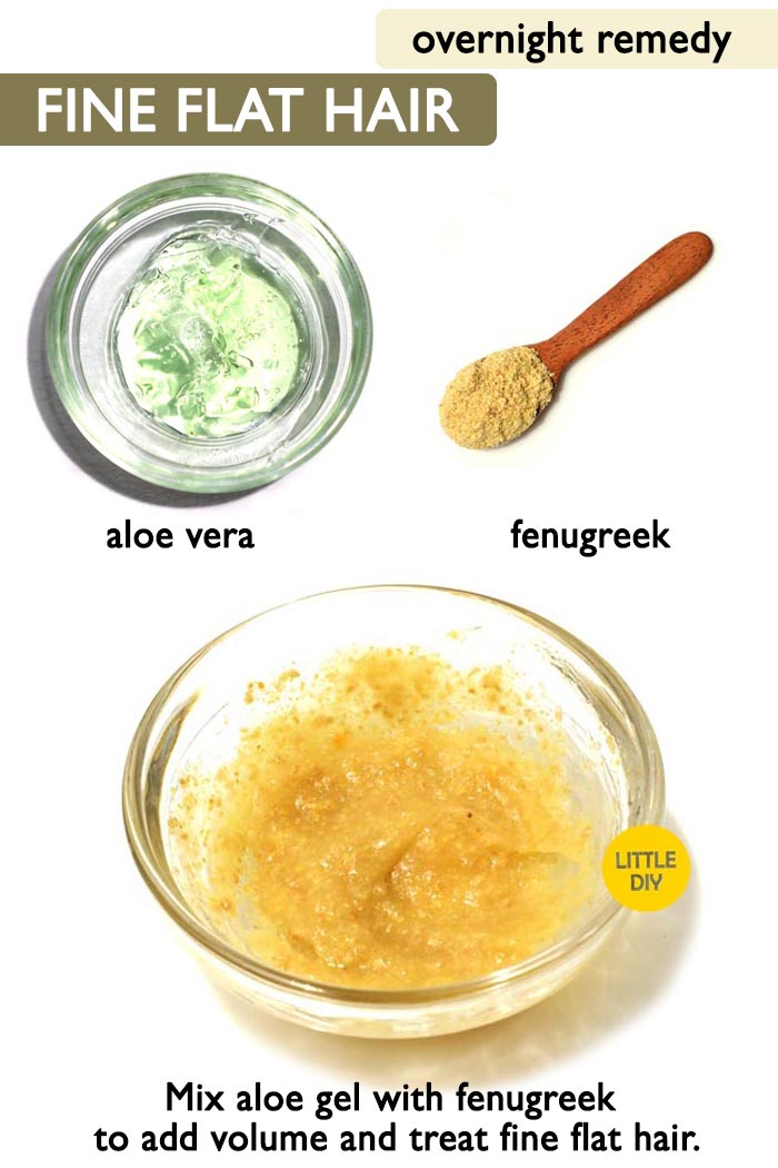 Overnight remedy for flat thin hair -