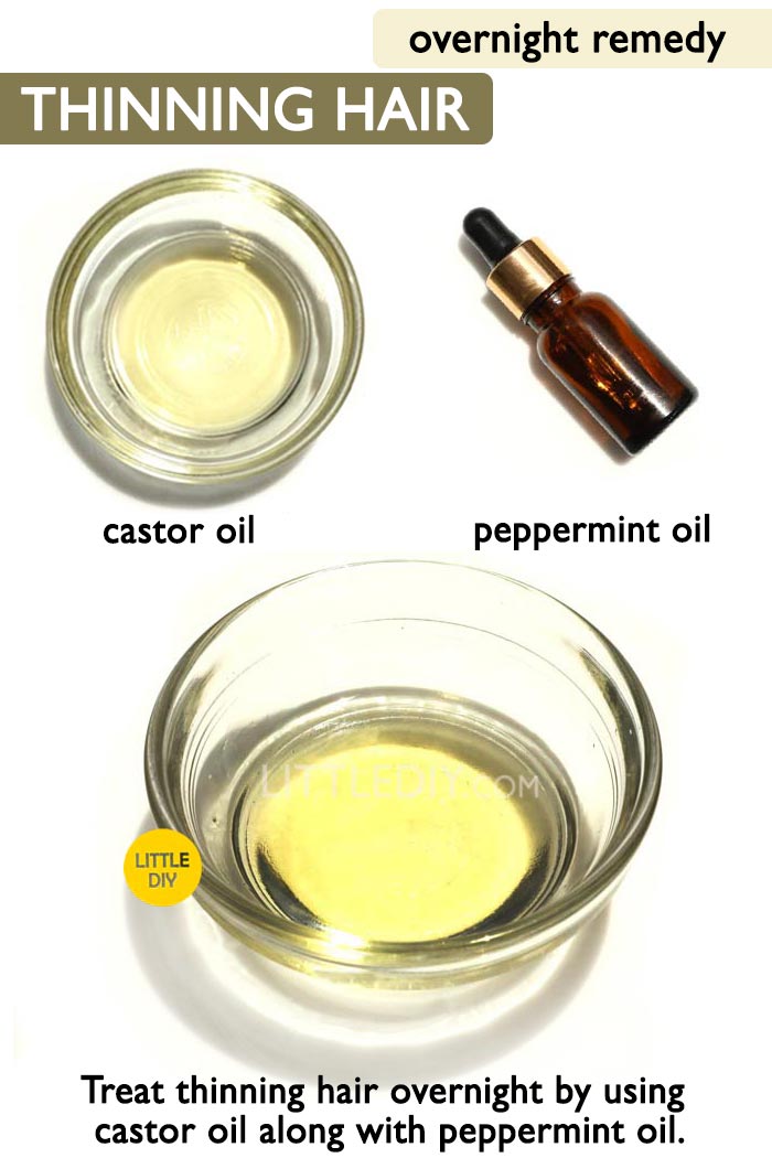 Treat thinning hair overnight -