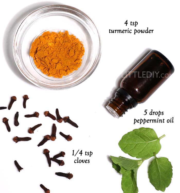 Turmeric mouthwash