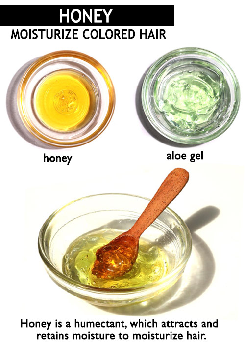Honey for color treated hair -