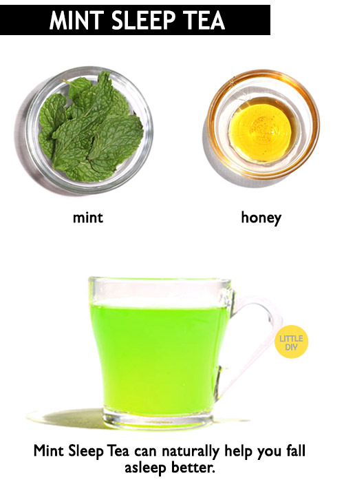 Mint tea for sleep -