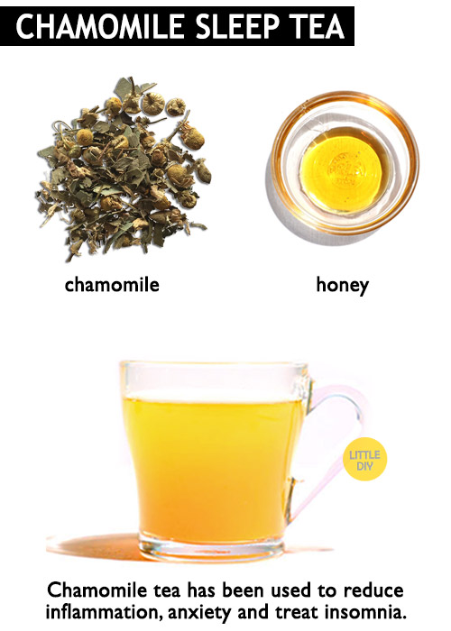 Chamomile tea for sleep -