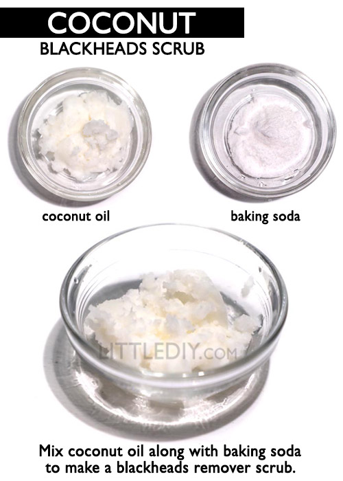 Baking soda scrub -