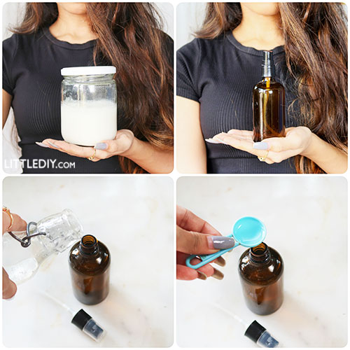 DIY COCONUT HAIR SPRAY TO REPAIR DRY, DAMAGED HAIR