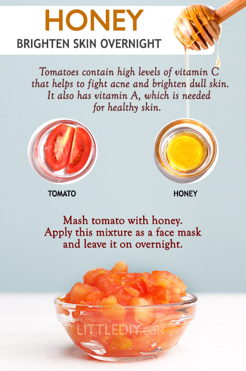 BRIGHTEN SKIN OVERNIGHT USING HONEY